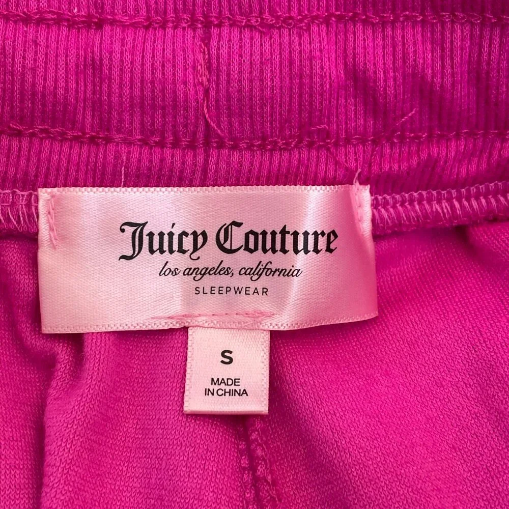 Juicy Couture Velour Lounge Pants Pink Wide Leg Y2K S - Picture 4 of 10